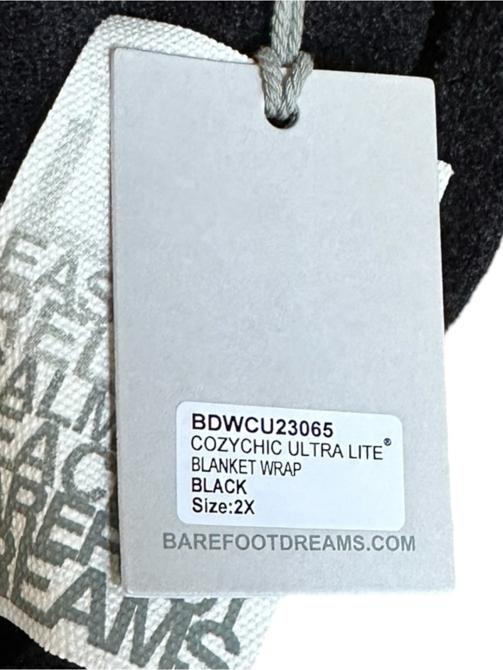 Barefoot Dreams CozyChic Ultra Lite Blanket Wrap Black 2X Plus NWT Pockets - Picture 11 of 14